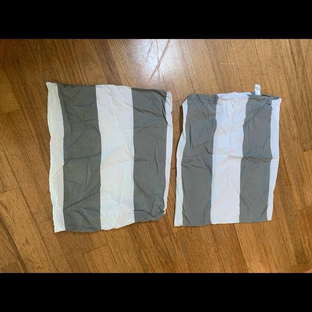 West Elm grey white pillow sham standard size